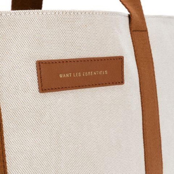 WANT LES  ESSENTIELS Marti Leather-Trimmed Tote Bag - Picture 9 of 10